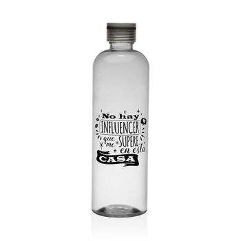 Botella en silicona negro 1 l