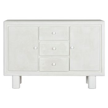 Buffet Mdf Abeto 120x38x80 Rugoso Blanco
