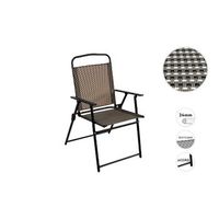 silla camping aluminio 53x58x90cm color gris