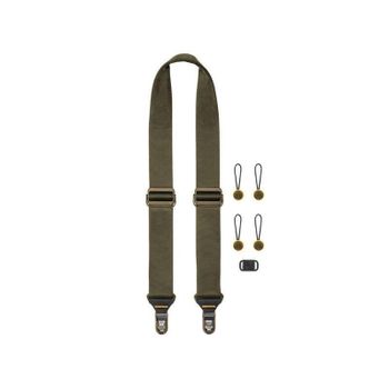 Correa Peak Design Slide Cuero Vegano Verde Regulable