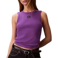 calvin klein jeans camiseta tirantes a woven label para mujer