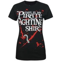 goodie two sleeves camiseta pirate fighting para mujer