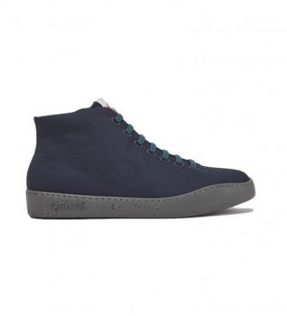 Camper para hombre. K300270-008 Botines Peu Touring marino (42), Plano, Cordones, Casual, Poliéster Reciclado