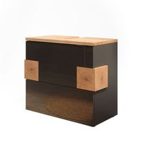 mueble bajo lavabo eden 70 x 645 cm con 2 cajones vicco