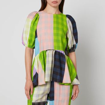 Stine Goya Liw Checked Jacquard Blouse - XS
