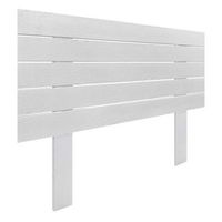 cabecero de madera reciclada dm estilo palet horizontal con patas 110x115cm camas 110 - blanco madera