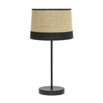 Sobremesa RUSTICA Saco/negro modelo Tietar FABRILAMP