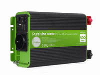 inversor corriente dc-ac gembird coche de onda sinusoidal pura de 12 v 500 w