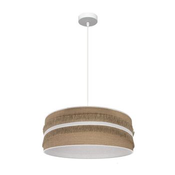FABRILAMP Colgante Natalia 1xe27 Blanco/saco-blanco Regx50x50 Cm