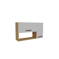 aparador de madera akasya - 90 x 24 x 52 cm - blanco
