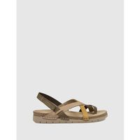walk  fly sandalias sandalia 8580 51000 kaki para mujer