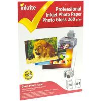 inkrite photoplus professional paper photo gloss 260gsm a4 20 sheets