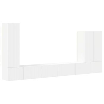 Conjunto De Mueble Para Tv De Pared 6 Uds. Vidaxl
