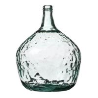maxia market - jarron florero cristal en vidrio verde reciclado para decoracion hogar