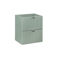 mueble bajo lavabo 50cm 2 cajones paneles de melamina y mdf verde