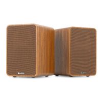 altavoces audizio hifi activos bluetooth 50 con dsp y hdmi arc 120w diseno madera