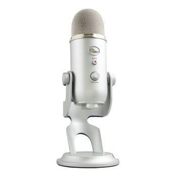 Blue Microphones Yeti Micrófono USB Plata para Grabación y Transmisión en PC