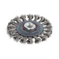 wolfcraft 2701000 - 1 cepillo de disco para metales trenzado rosca m 14 o 100 x 15 mm
