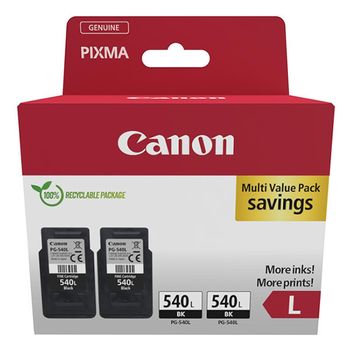 Canon PG-540L negro pack doble (original)