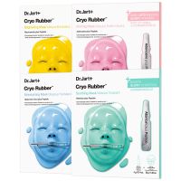 drjart cryo rubber korean hydrogel face mask r k-glow bundle 4 pack