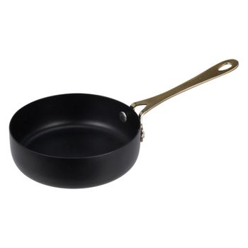 Sartén en acero inoxidable negro de 11 cm