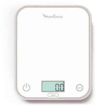 Moulinex BN50U0 báscula de cocina Blanco Encimera Rectángulo Báscula electrónica de cocina