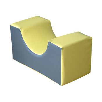 Figura Miniasiento Curvo 30x30x60 Cm - Azul/verde, 60x30x30 Cm