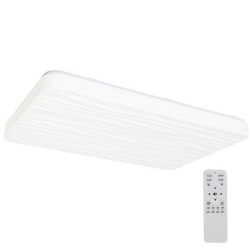 Plafón Led Rectangular 90w 945×645×75 Mm – Cct 3000/4000/6000k, Color Seleccionable, Acrílico, Regulable Con Mando A Distancia “wave”