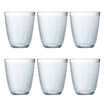 Juego de 6 vasos altos vidrio 31 cl