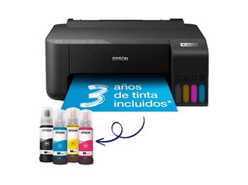 Impresora tinta - Epson EcoTank ET-1810, Color, WiFi, Tinta recargable