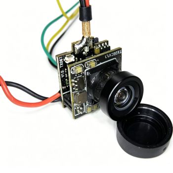 Eachine TX06 5,8 GHz 48CH AIO FPV cámara VTX, 700TVL, 120° FOV, 25mW, Audio inteligente, Modo Pit, OSD, 3.3-5.5V, 2.8g,
