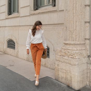 Céleste Pantalón chino MARRONNIER para mujer