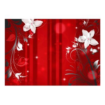 Papel Pintado 3d - Flor Escarlata (400x280 Cm)