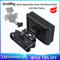 placa de montaje de almohadilla para el pecho multiajustable smallrig con abrazadera de varilla almohadilla para el pecho liviana para operacion de camara portatil -md3183b