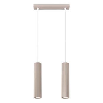 Lámpara de techo gris pardo aluminio alt. 90 cm