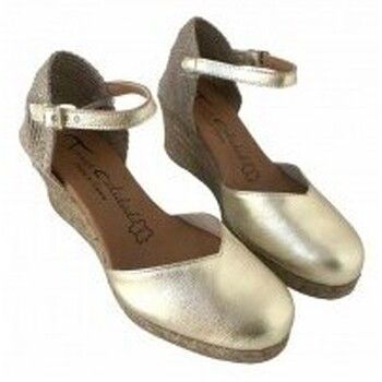 Torres Zapatos de tacón SANDALIA CUÑA 5C ESPARTO LAMINADO para mujer