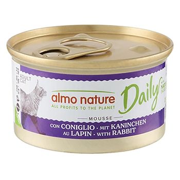 Almo Nature Daily Menu 24 x 85 g - Pack Ahorro - Mousse con conejo