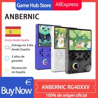 anbernic rg40xxv consola de juegos portatil retro linux de 64 bits pantalla ips de 40 pulgadas compatible con wifi 5g bluetooth salida hd