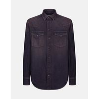 dondup camisa manga larga uc343r df0272u-lp6 du 800 black para hombre