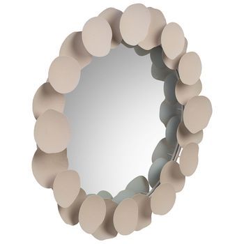Espejo De Pared De Metal 85x85x7.5h Cm