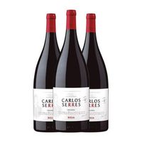 carlos serres vino tinto rioja crianza botella magnum 15 l 14 vol pack de 3 unidades