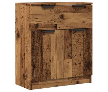 Vidaxl aparador de madera de ingeniería envejecida 60x30x70 cm