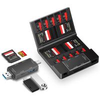 yc-371 lector de tarjetas 6 en 1 caja de almacenamiento usb 30 5 gbps lector de tarjetas de alta velocidad  4xsd 10x