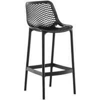 taburete de bar para exterior air plastico negro 53x45x105 cm clp