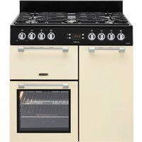 leisure cookmaster ck90g232c gas range cooker - cream cream