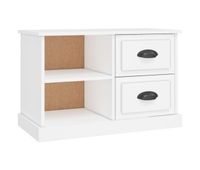 mueble tv - mesa de tv madera contrachapada blanco 73x355x475 cm