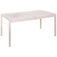 mesa de jardin de material sintetico de 6 plazas resistente a la intemperie al aire libre patio beige bartica