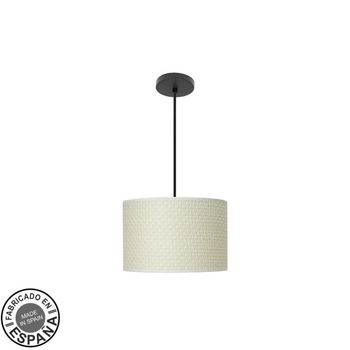 ABRILA Colgante Pantalla Cañizo Modelo Moda Blanco 30 Cm