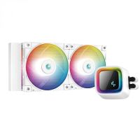 deepcool ls520 kit de refrigeracion liquida 240mm blanco