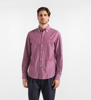 Harmont & Blaine para hombre. CRR074013932B Camisa Riga Larga Tinto granate (L), Casual, Algodón, Manga larga